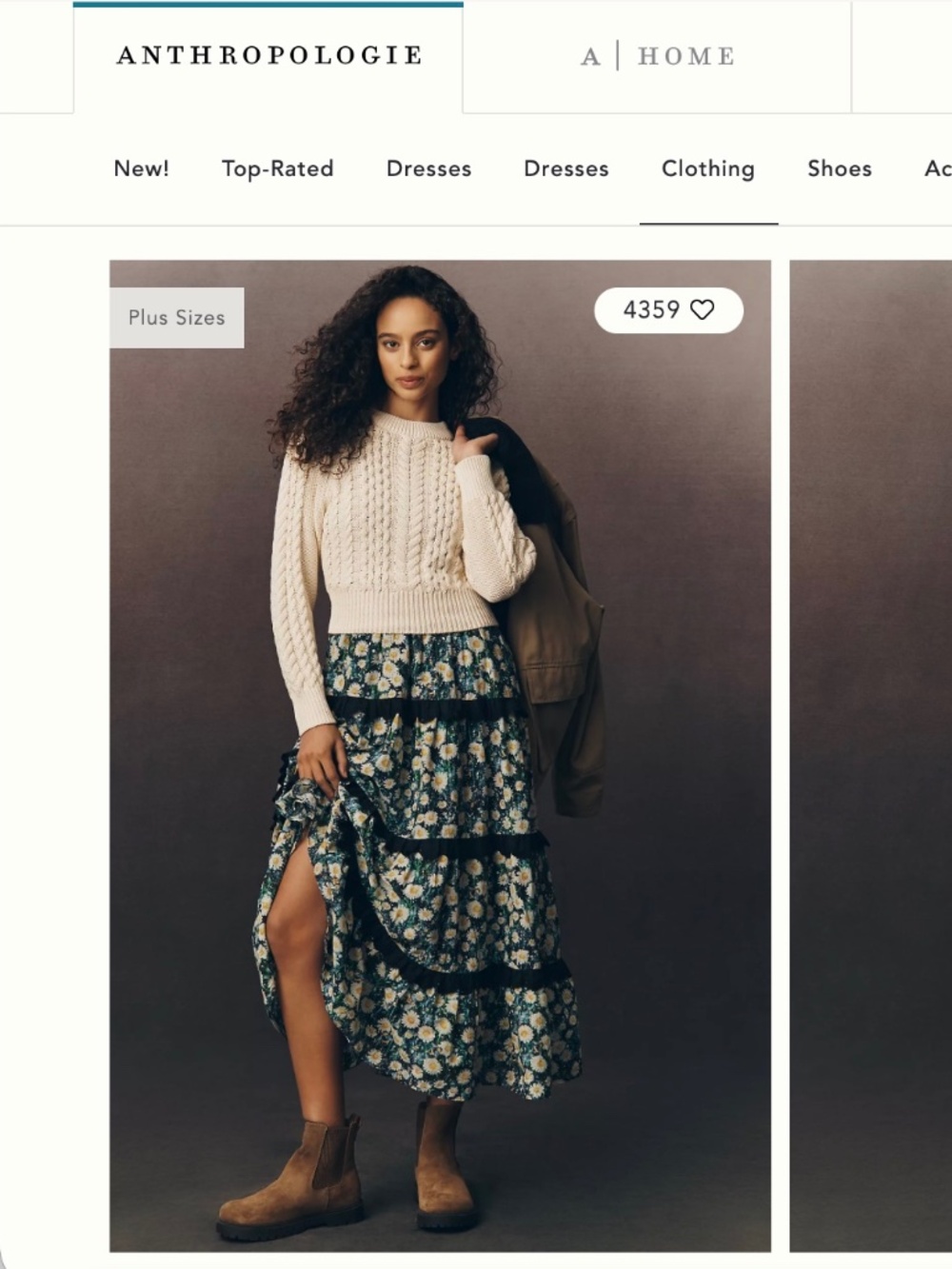 NWT By Anthropologie Twofer Sweater Tiered Dress